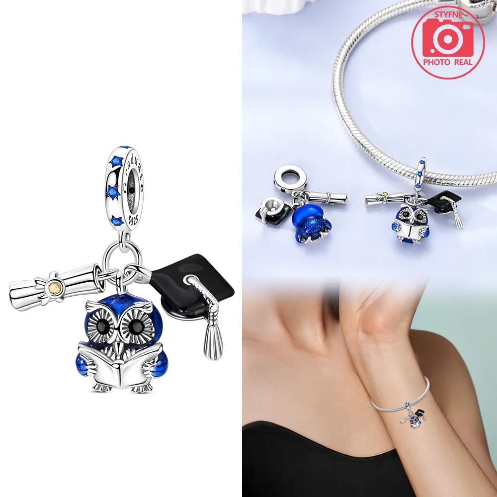 Dancing Penguin Pendant Copper Colors Charm Beads Fit Original Charms Bracelet Beads For Women Jewelry Making Gifts