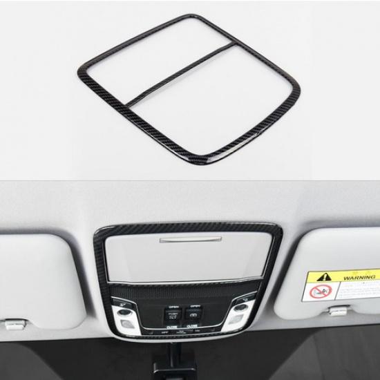 For Honda CR-V CRV 2017- Carbon Fiber Front Reading Light Lamp Cover Trim