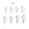 A1A2 Boucles Pivotantes de Pêche Premium en Acier Inoxydable Change Rapide Verrou de Pêche