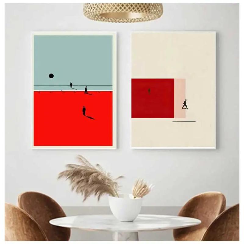 Wall Art Canvas Painting, Posters & Impressions Humorous Posture, Color Pictures, Modern Living Room, Home Decor