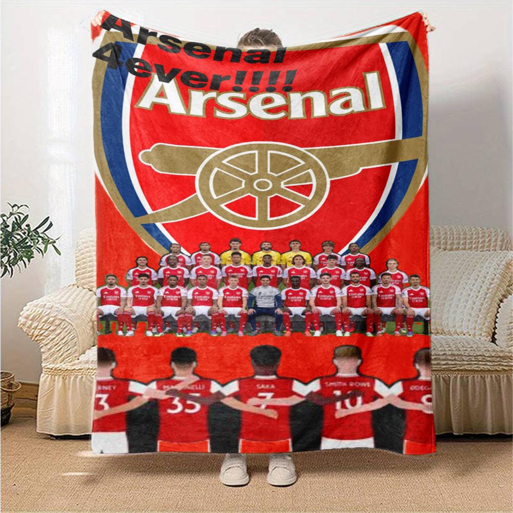 Arsenal Football Player Blanket Comfortable Perfect for Office Chair Couch Bedding for All Occasions Warmthful Decor