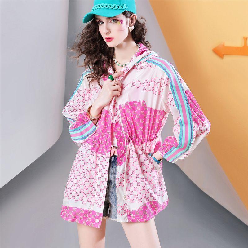 

Trendy E607 Print Top European Goods Baggy Coat Figure color In Stock S