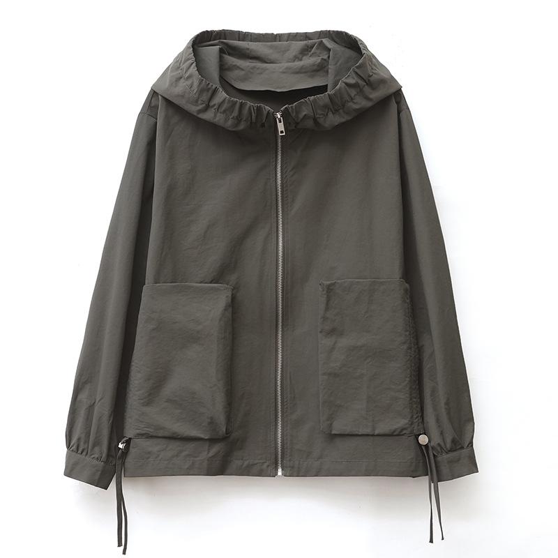 Mom's High-End Women's Hooded Jacket - New 2024 Spring/Autumn Casual Loose Fit