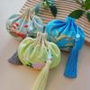 Retro Chinese Style Hanfu Brocade Sachet - Portable Ancient Car Hanging Ornament