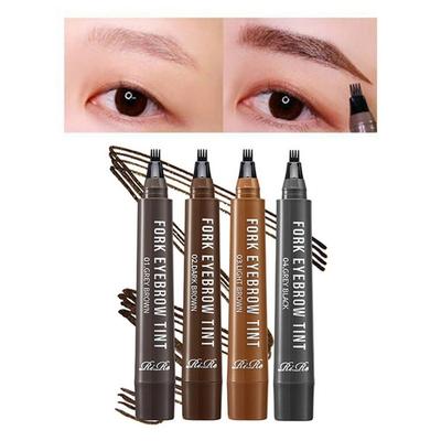 Liir Fork Eyebrow Tint 8-day Lasting 4-pin Tip Eyebrow Tattoo, select/Fork_Grey Brown, 1 Piece