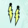 Lightning Earrings Women Colorful Alloy Jewelry Fashion Ornament Decoration