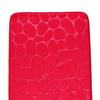 1 Set Cobblestone Pattern Toilet Lid Cover Super Soft Polyester Foldable Anti-skid Bath Mat for Home
