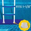 4 Pack Slip Resistant End Covers Rubber Buffer Replacement Accessories Swimming Pool Ladder Rubber Plugs for Pool Ladder