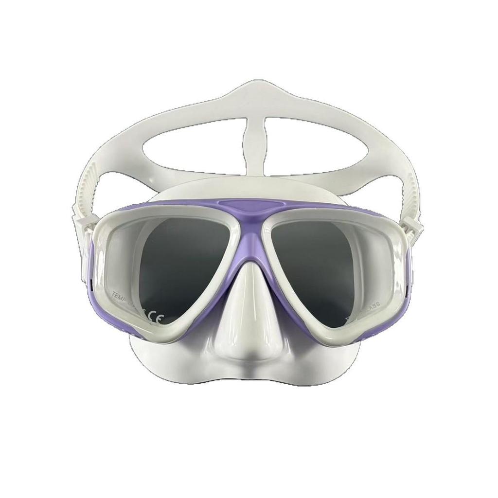 Adult Silicone Snorkeling Mask with Large Frame & Myopia Lenses
