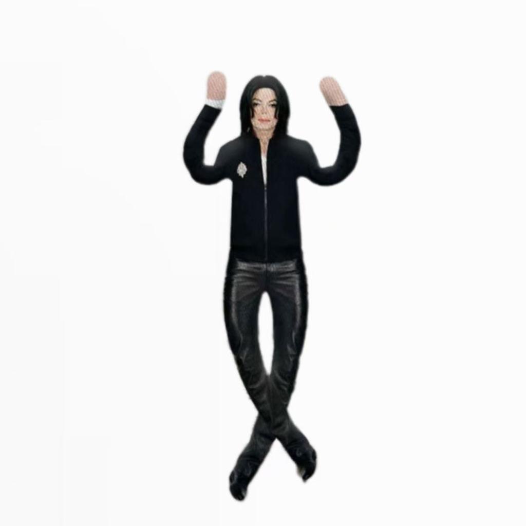 Anime Michael Jackson Cosplay Requisitenpuppe Plüsch gefüllte Figur Puppen Zimmerdekoration Abstrakt Gelenkbeweglichkeit Requisiten Geschenk