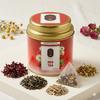 Auzma Hibiscus & Chamomile Herbal Tea Bags In Premium Tin Pack | Antioxidant Herbal Tea for Relaxation & Digestion | Hibiscus, Chamomile, Mint &