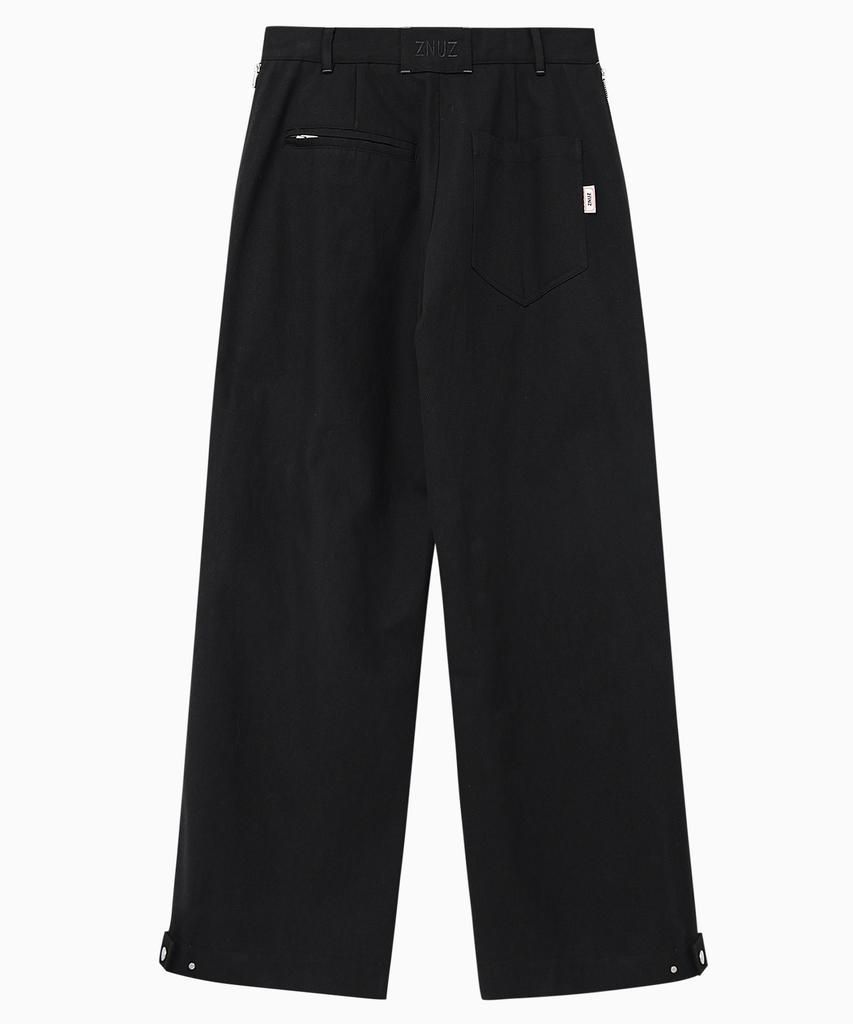 Jenyujeu Swifts Zipper Two-Way Pants - Black