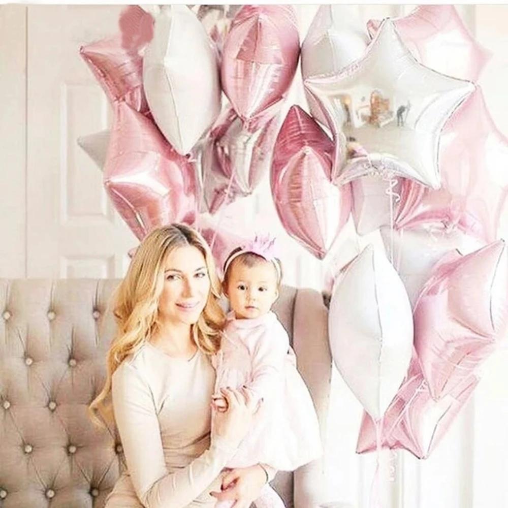 Palloncini Foil Cuore Oro Rosa 18 pollici Gonfiabili Elio Palloncini Decorazione Matrimonio Festa di Compleanno Palloncino Forniture Baby Shower