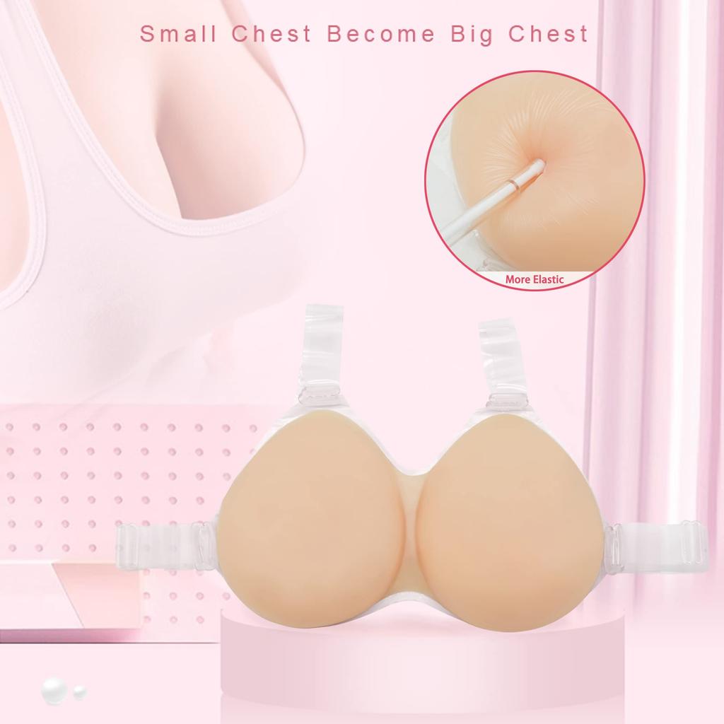 Silicone Breast Artificial Breasts Cosplay Breasts Fake Breasts Costume Realistic Adhesive Massage Transformation Theater Underwear Fake Girl Cosplay