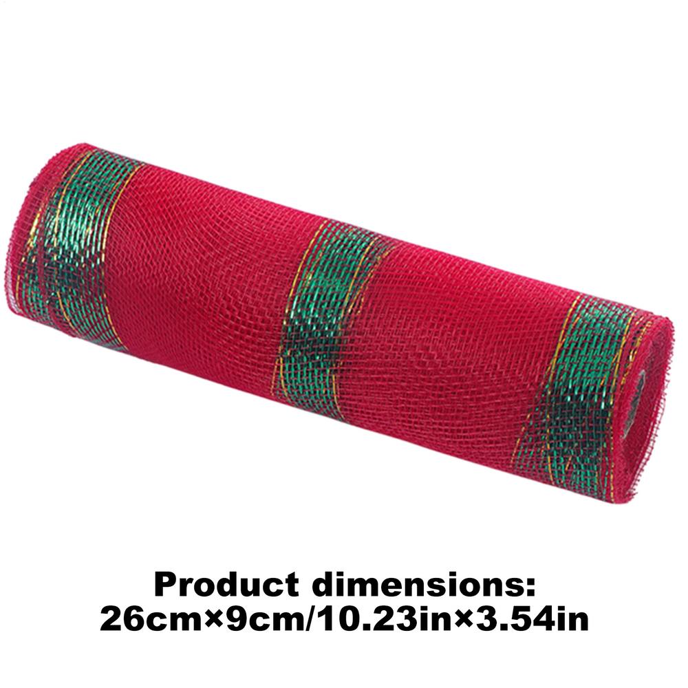 

Wide Ribbon For Christmas Tree Christmas Tree Decoration Ribbon 10 Inches X 30ft Christmas Wreaths Mesh Ribbon For Art Crafts 26cm x 9M зелений