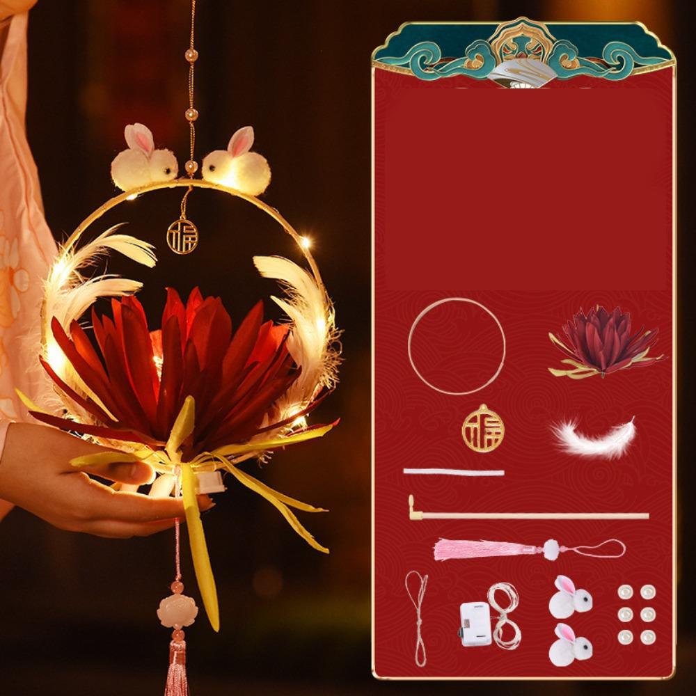 Flower Mid-Autumn Festival Lantern Cartoon Lotus Lantern Rabbit Lanterns Mid-Autumn Festival Style 6