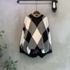 C S In The Room Women Diamond Color bloCk Argyle Knit 2ColorS