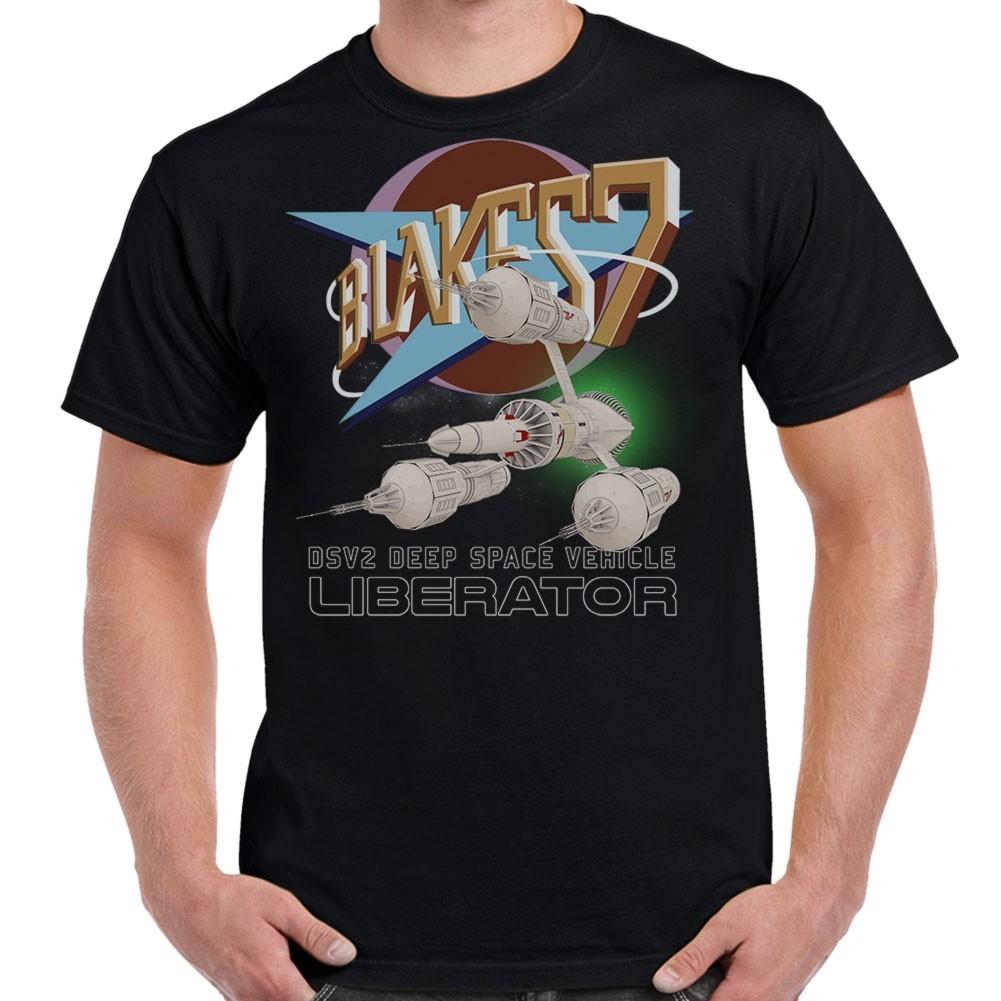 Blakes 7 LIberator And Logo Adult T-Shirt S