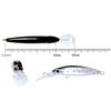 Fishing Lures 1.8g 40mm Hard Baits Artificial Single Hook Swimbait Fishing Baits Crankbait Sinking Lures for Sea Trouts