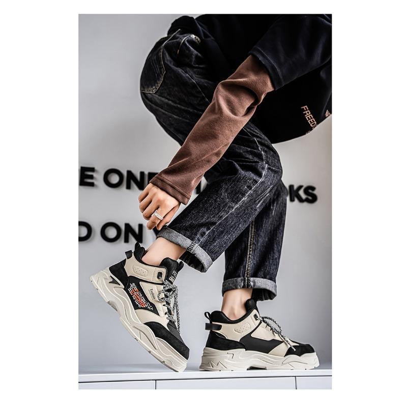 Men High Top Martin Work Boots Casual Fashion Breathable Non Slip Mens Shoes