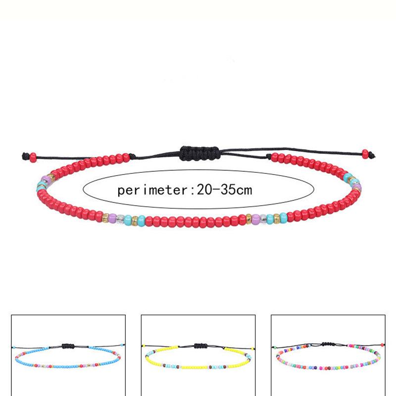 WTEMPO 10pcs Colorful Mini Beads Bracelets Set Summer Beach Surfing Bracelets Four Season Party Decorative Bracelet Gifts