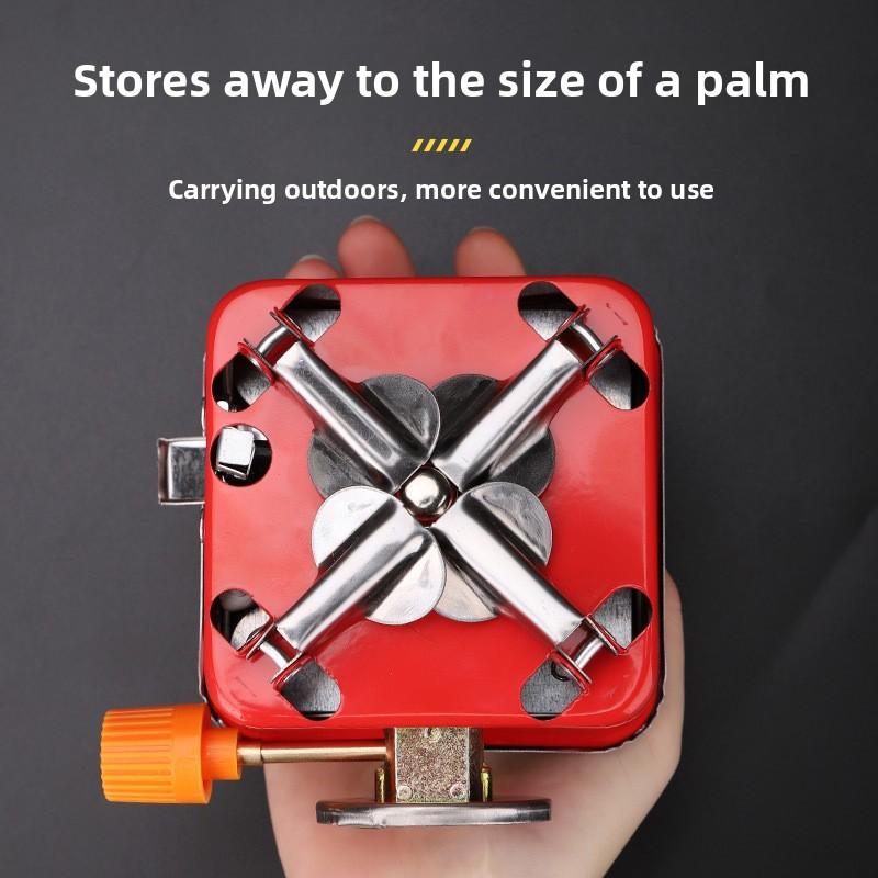 Mini High-power Windproof Cassette Stove Portable Foldable Gas Stove Outdoor Camping Hiking Picnic Barbecue Compact