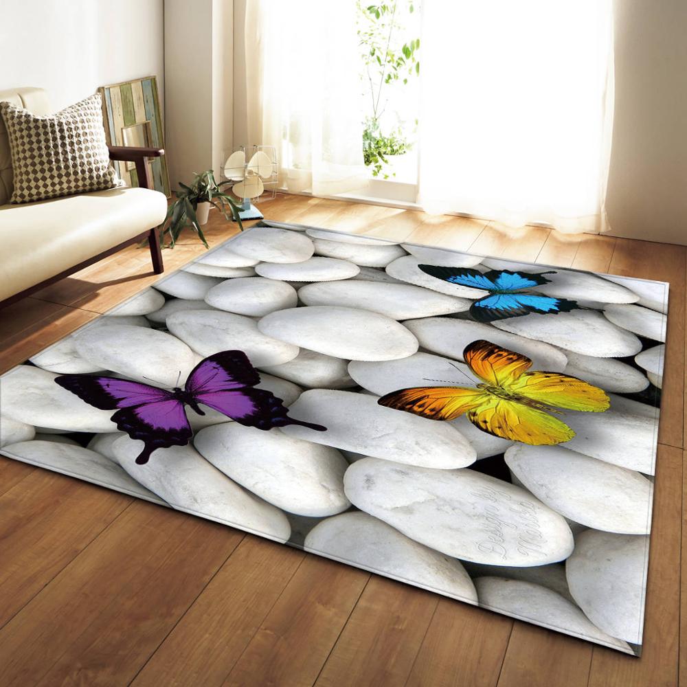 Lotus Goldfish 3D Carpets Living Room Area Rug Outer Space Planet Bedroom Rug Children Play Mat Coffee Table Carpet Floor Mat