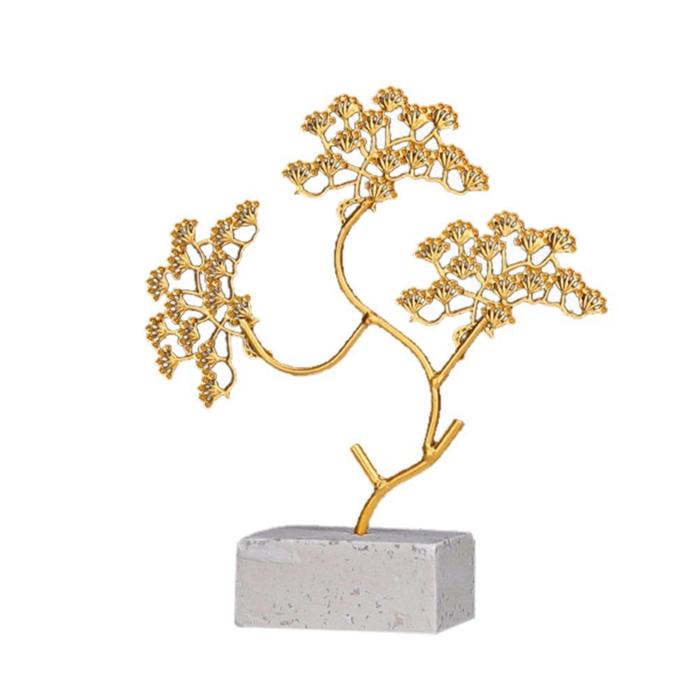 Welcome Pine Gold Metal Welcome Pine Tabletop Ornament S
