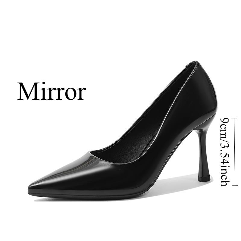 Pantofi cu toc înalt sexy profesioniști, cu vârf ascuțit, pantofi de lucru la modă, pantofi cu temperament pentru femei, pantofi de navetă