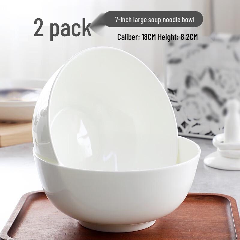 Zhi Shi Pure White Bone China Ceramic Bowls