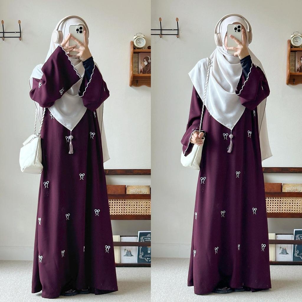 Loriya 2025 Middle East Bow Embroidered Dress LR1000