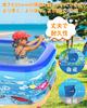 Inflatable Pool for Home Use, Kids, Double Leak-Proof, 3 Air Chambers, Heat Relief, Cushioned Bottom, IndoorRooftopBalconyGardenOutdoor Use, Family