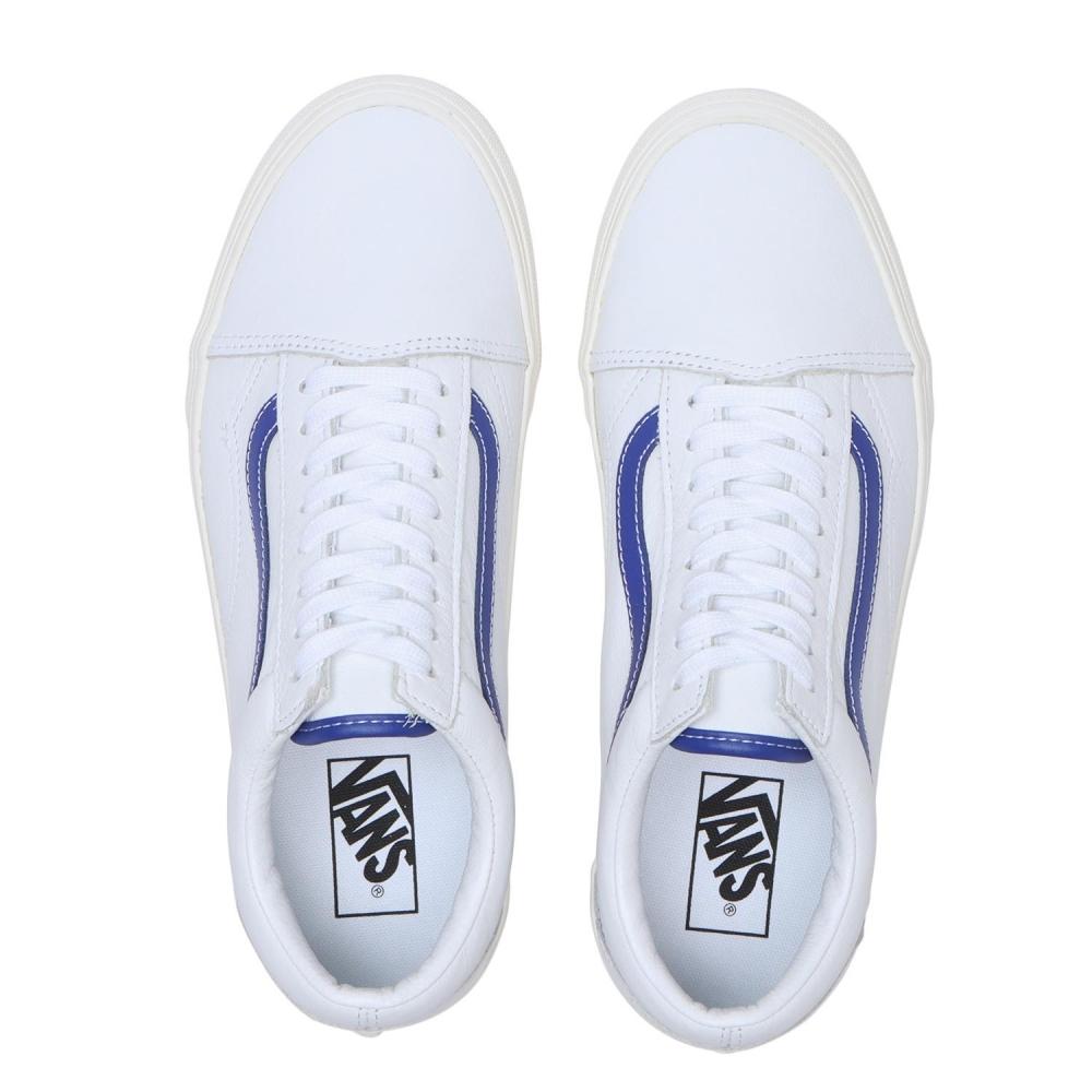 Vans Old School Vn0007ntz5d Leather Wht Blu