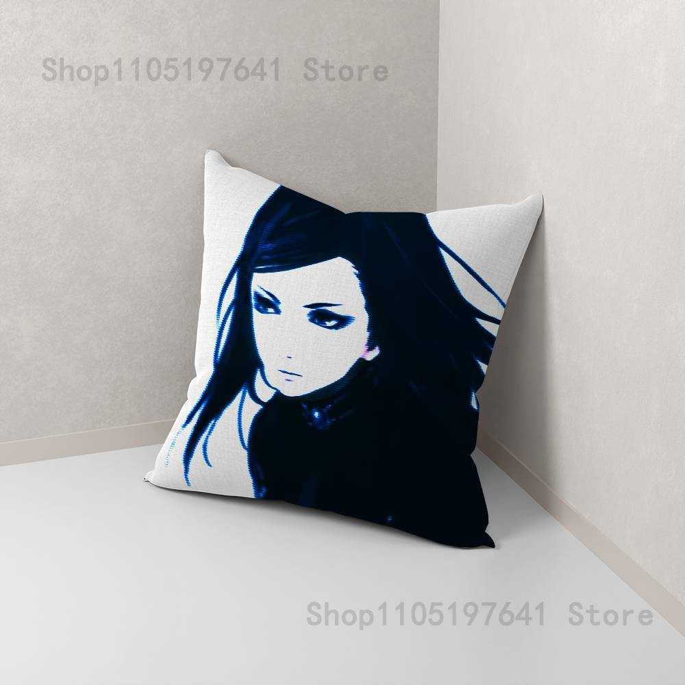 Anime E-ergo P-Proxy Pillow Case For Sofa Decor Car Office Room Printing Cushion Cover Decorations and Protector