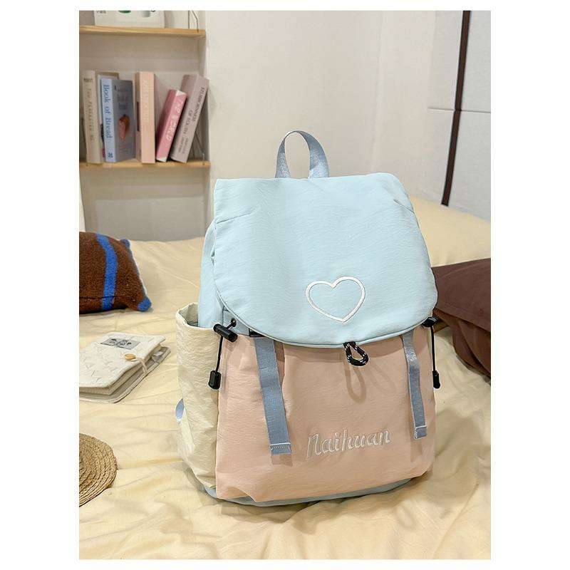 The New Schoolbag Is High-value, High-value, Fresh and Sweet, Contrasting Colors, Backpack, Lightweight Backpack for Junior High School Students
