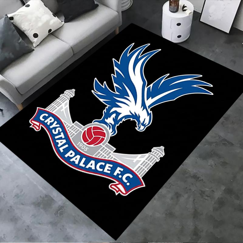 Crystal Palace FC Teppich für Wohnzimmer Schlafzimmer Zuhause Sofadekoration, Kinderspiel rutschfeste Bodenmatte
