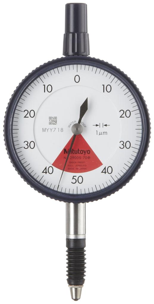 Mitutoyo Standard Dial Less Than 1 Gauge, Turn, Waterproof, 2900SB-70