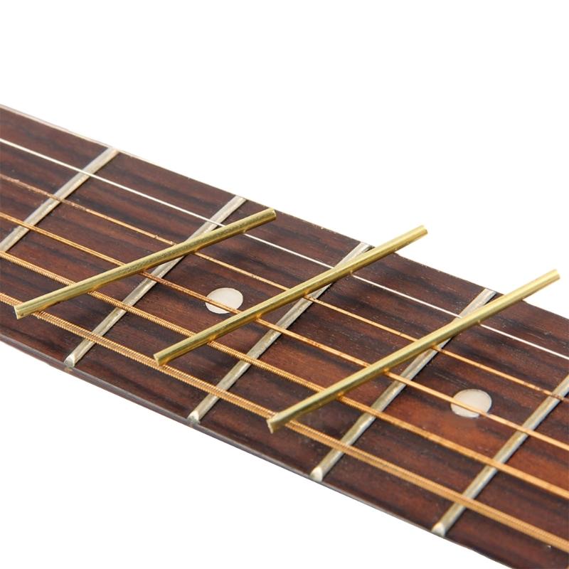 20Pcs/set Guitar Fret Wire 2.2mm 2.0mm 19 Frets 22 Frets Brass Fretwire Sets for Guitar Bass Fingerboard Replacements