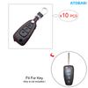 Leather Car Key Cover Bag For Ford Focus Transit C-Max S-Max Galaxy Mondeo Tourneo Fusion Flip Remote Fobs Shell Protector Cases