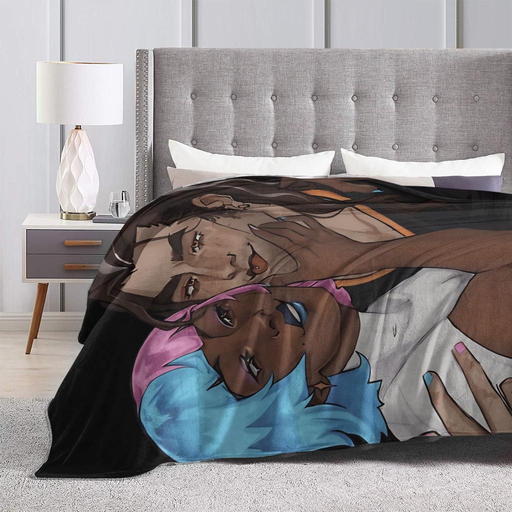 Dispatch Game Blanket  Warm Soft Graphic Plush Throw Blanket For Students Bedroom Flannel Bedspread Bed Cover
