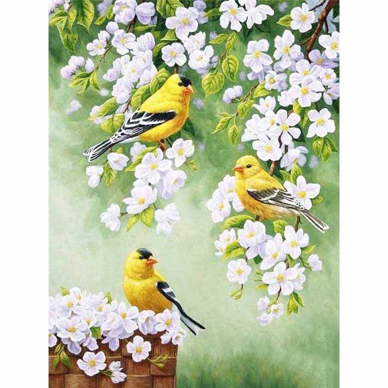 Neue 5D DIY Blumen Diamant Malerei Vogel Diamant Stickerei Tier Kreuz Stich Volle Runde Bohrer Wohnkultur Manuelle Geschenk