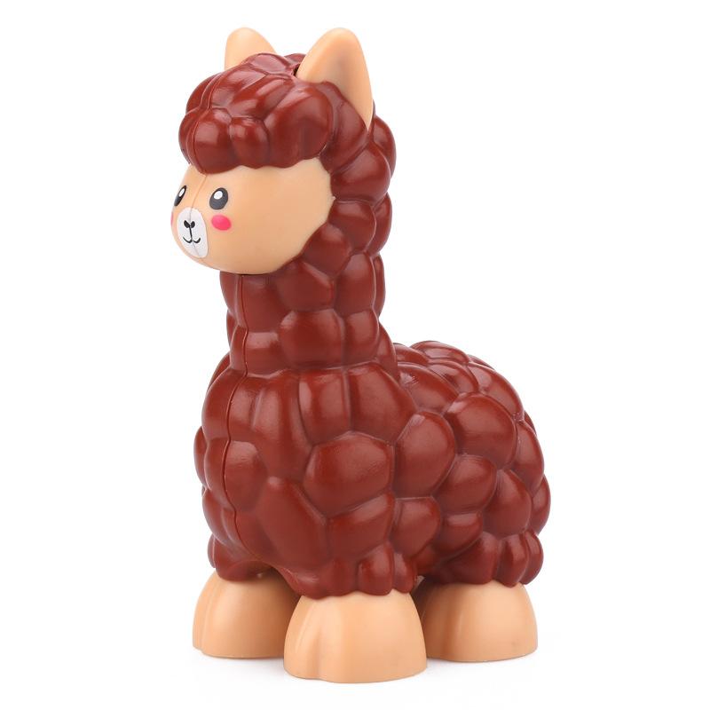 big particles building blocks zoo Animal shapes Snail alpaca seahorse frog accessory Children's Education Toys Compatible brands