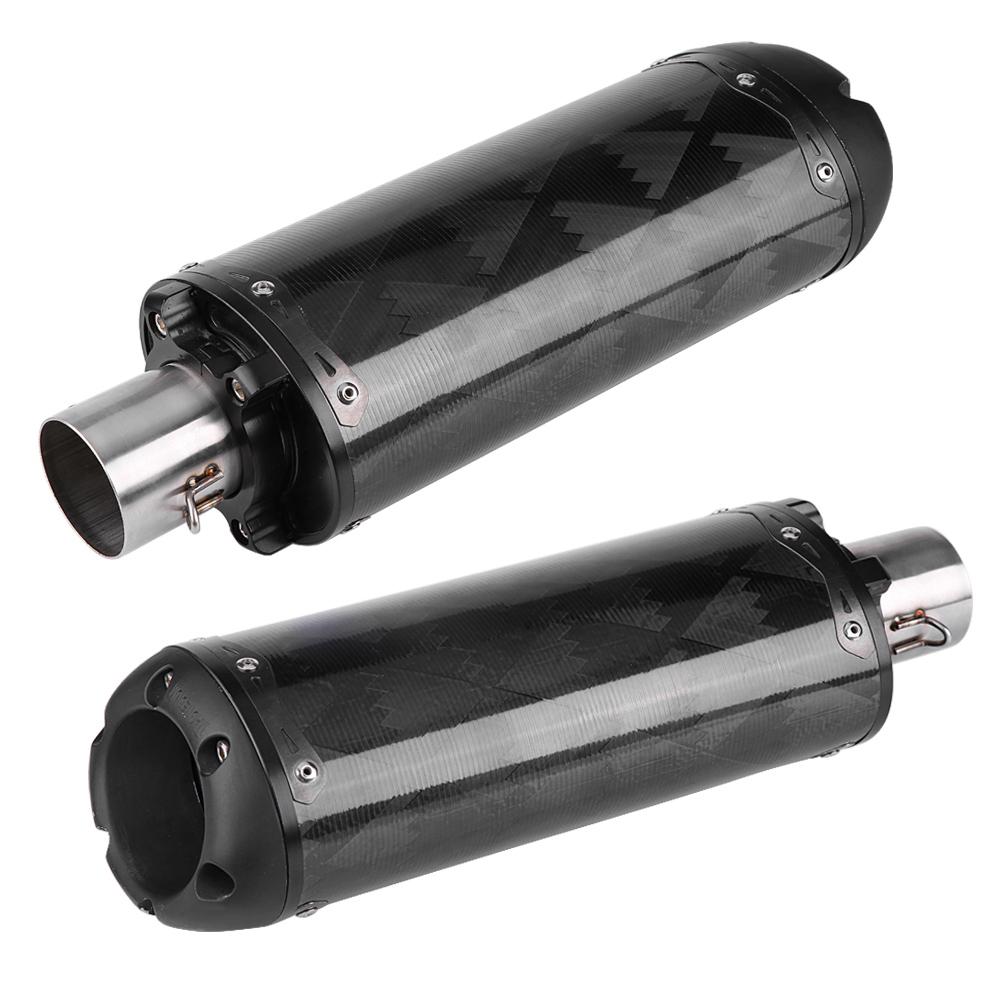 Motorcycle Carbon Fiber Exhaust Muffler Tailpipe for USA Two Brothers HONDA YAMAHA SUZUKI(#1)