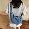 Denim Bag Large Capacity Hobo Bag Women's Lightweight Crossbody Bag Shoulder Bag