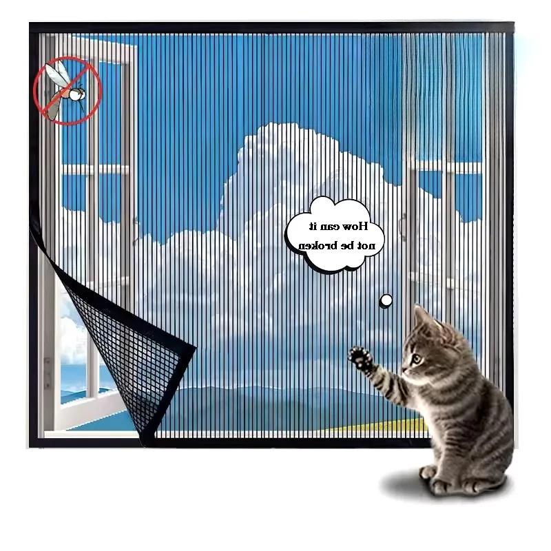 Summer Mosquito Screen Window Household Mosquito Proof Window Screen Self-adhesive Anti Cat Scratching Encrypted Diamond Mesh