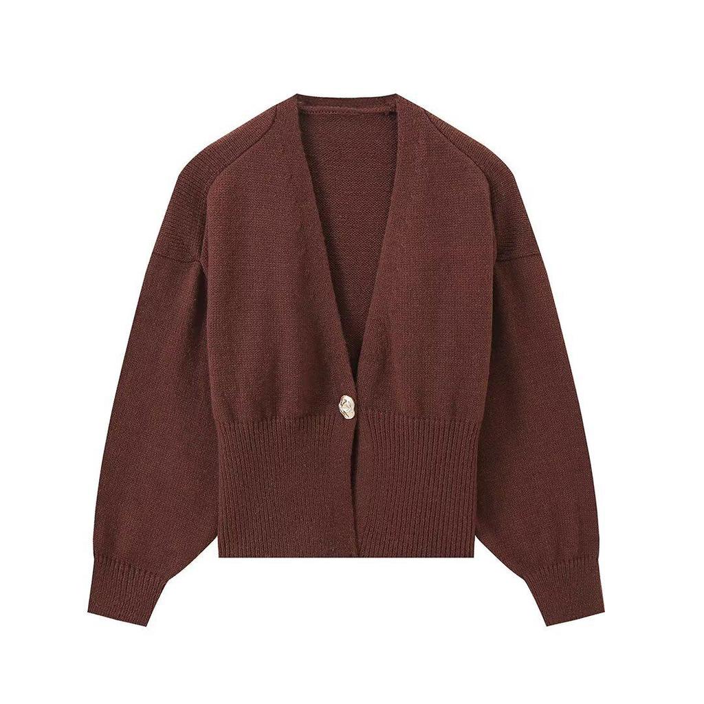 2026 Stylish Minimalist V-Neck Button Knit Cardigan for Women