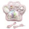 Cat Paw Ita Bag Pin Doll Display Backpack Transparent Pouch Backpack for Cat Lover Gift Street Daily Outings