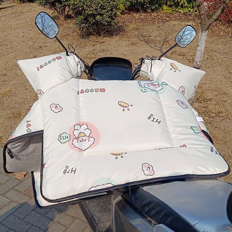Double-Sided Waterproof Windproof Winter Quilt - Thickened, Large, and Warm with Extra Side Wings.