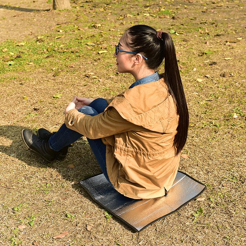 Wasserdichte Aluminiumfolie Yoga Outdoor Strand Camping Mat Pad Picknick De Wasserdichte Aluminiumfolie Yoga Outdoor Strand Camping Mat Pad Picknick De