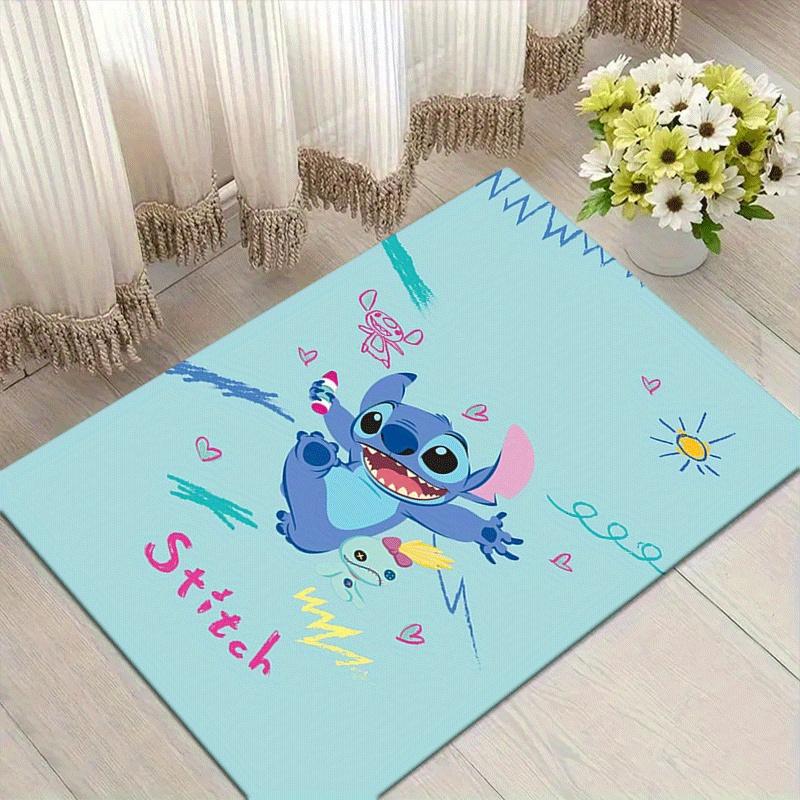 

1pc Stitch Pattern Area Rug Soft Flannel Floor Mat for Living Room,Office,Bedroom and Carpet 60cm by 90cm